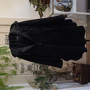 Wilson's  leather hooded poncho